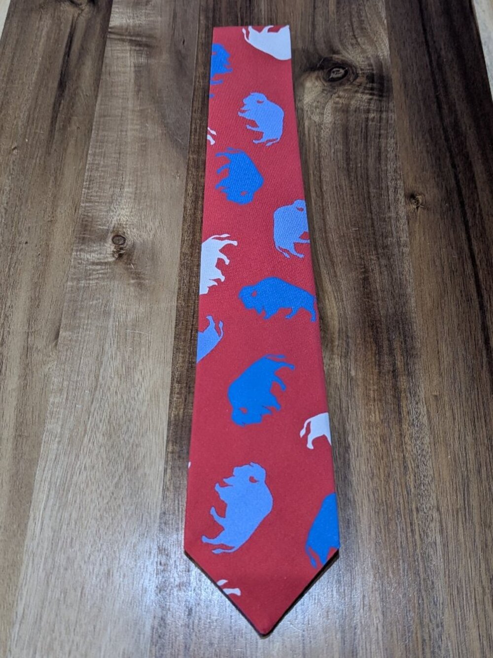 Buffalo Bills Big Red Buffalos Men's Neck Tie. Custom handmade. New